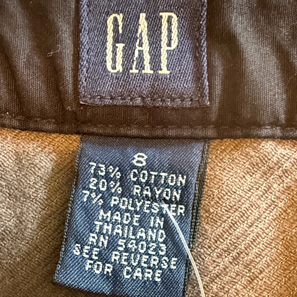 GAP Dark Brown A-Line Midi Skirt - Picture 2 of 3